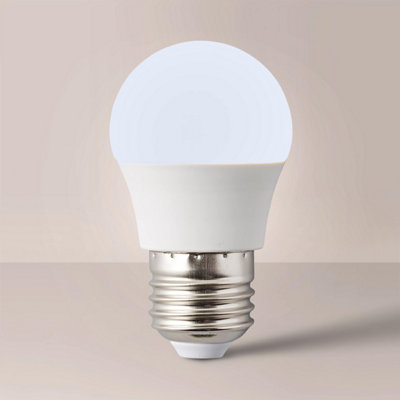 ValueLights E27 Pack of 10 4W Globe Warm White LED Bulbs