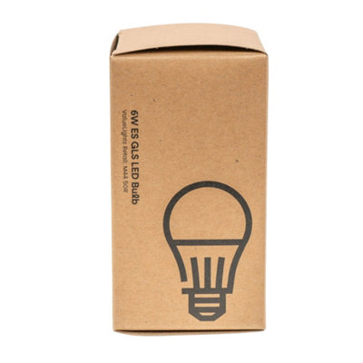 ValueLights E27 Pack of 10 6W Standard Warm White LED Bulbs