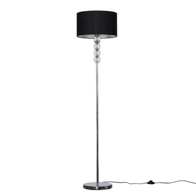 ValueLights Eleanor Silver Floor Lamp