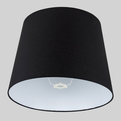 ValuelIghts Extra Large Modern Tapered Table Floor Lamp Light Shade With Black Fabric Finish