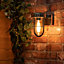 ValueLights Fanar Industrial Chrome Bathroom Wall Light