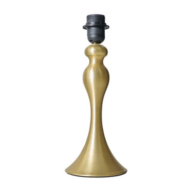 ValueLights Faulkner Modern Matt Gold Spindle Design Table Lamp Base