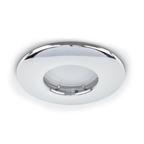 ValueLights Fire Rated Bathroom Shower IP65 Polished Chrome Domed GU10 Ceiling Downlight