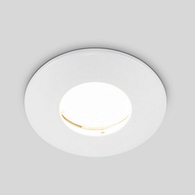 ValueLights Fire Rated Bathroom Shower IP65 White Domed GU10 Ceiling Downlight
