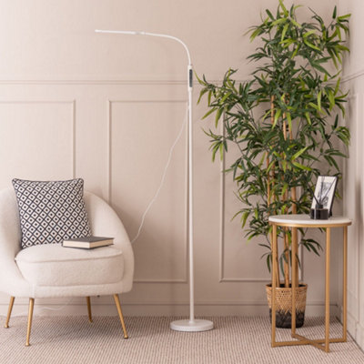 ValueLights Flexible Daylight Floor Lamp, LED Adjustable Reading Task Standing Lamp with Touch and Remote Control