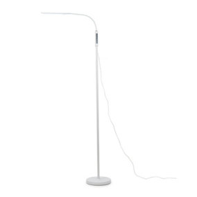ValueLights Flexible Daylight Floor Lamp, LED Adjustable Reading Task Standing Lamp with Touch and Remote Control