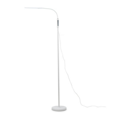 ValueLights Flexible Daylight Floor Lamp, LED Adjustable Reading Task Standing Lamp with Touch and Remote Control