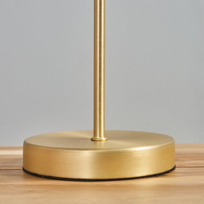 ValueLights Gold Stem Table Lamp Base