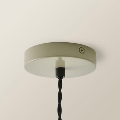 ValueLights Hampstead Green Rolled Edge Tapered Pendant Ceiling Light
