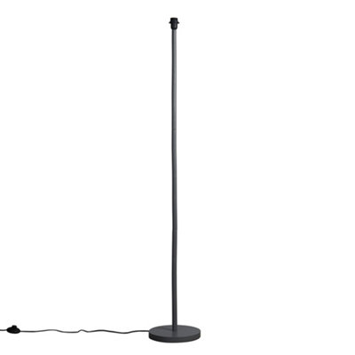 ValueLights Heather Modern Scandi Floor Lamp In Light Grey Wooden Base