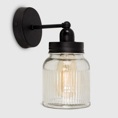 Jam jar deals wall lights