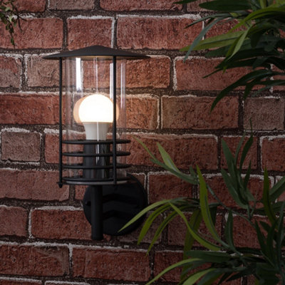 Black Fishermans Outdoor Wall Light