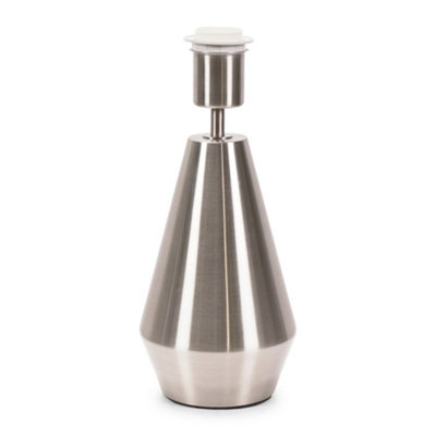 ValueLights Jax Silver Metal Touch Dimmer Table Lamp Base