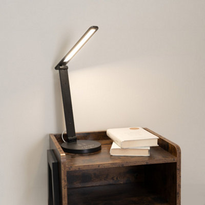 ValueLights Kiko Black Dimmable LED Adjustable Task Desk Lamp with ...