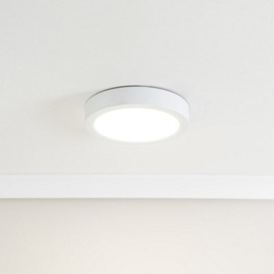 ValueLights Lacey White Round IP44 Bathroom Flush or Recessed ...