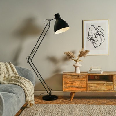 Large anglepoise store floor lamp