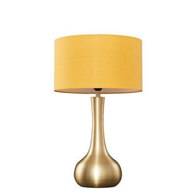 Large mustard hot sale table lamp