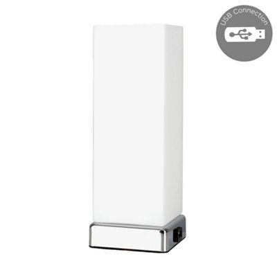 EGLO LED Bedside Table Lamp Iniesta, Rechargeable And Touch Dimmable