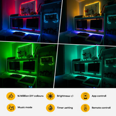 ValueLights LED Strip Light Clear Light Decoration