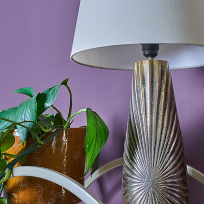 Purple table lamp on sale wilko