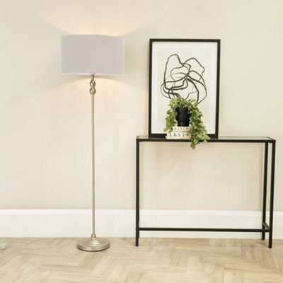 Victoria Candlestick Floor Lamp In Light Wood - View #5