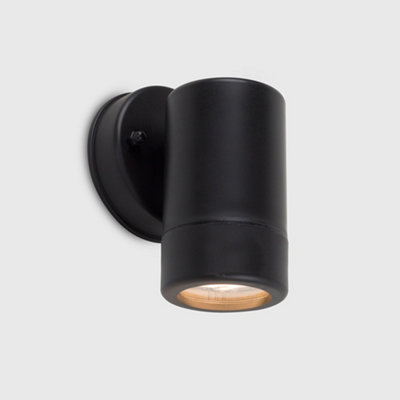 ValueLights Mellor Black IP44 Rated Outdoor Wall Downlight