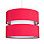 ValueLights Modern 2 Tier Red Cylinder Ceiling Pendant Light Shade
