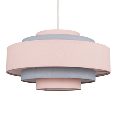 ValueLights Modern 3 Tone Pink 5 Tier Cylinder Ceiling Pendant Light Shade