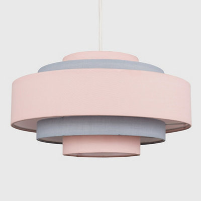 ValueLights Modern 3 Tone Pink 5 Tier Cylinder Ceiling Pendant Light Shade