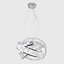 ValueLights Modern 3 Way Chrome And Clear Acrylic Jewel Ring Pendant Ceiling Light