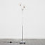 ValueLights Modern 3 Way Polished Chrome And Clear Acrylic Floor Lamp