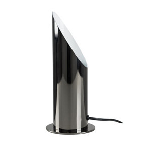 ValueLights Modern Black Chrome Table Floor Standing Uplighter Wall Wash Lamp