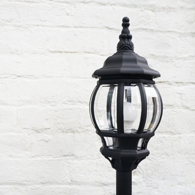 4 light outdoor on sale lamp post