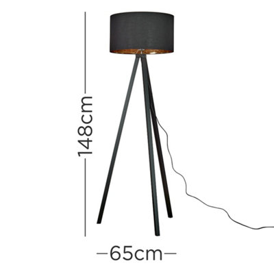 Modern black deals lamp base