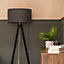 ValueLights Modern Black Wood Tripod Design Floor Lamp Base