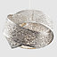 ValueLights Modern Brushed Chrome Artistic Detailed Intertwined Rings Design Ceiling Pendant Light Shade