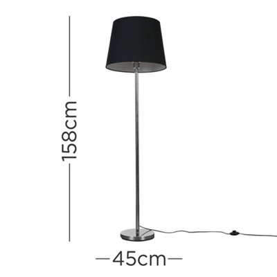 Standard floor on sale lamp height