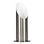 ValueLights Modern Brushed Chrome Table Floor Standing Uplighter Wall Wash Lamp