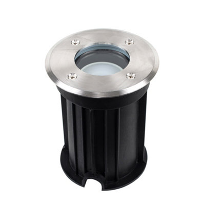ValueLights Modern Bushed Chrome IP54 Rated Outdoor Garden Walk Over Light