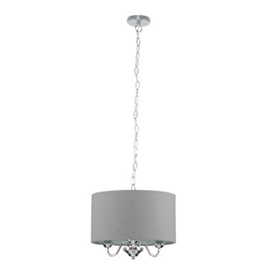 Grey light deals pendant fitting