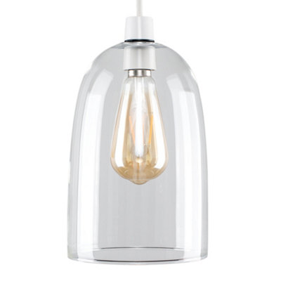 ValueLights Modern Clear Dome Shaped Glass Ceiling Pendant Light Shade