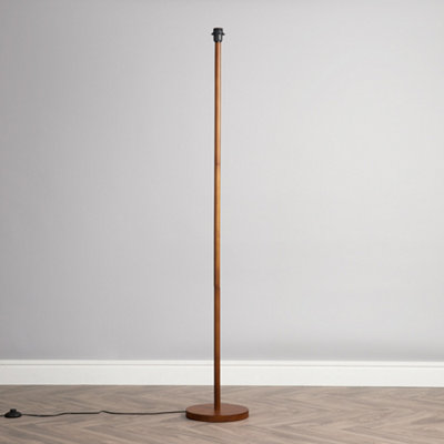 Dark wood floor lamp base deals
