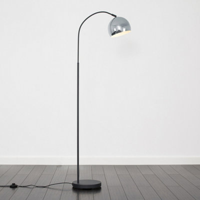 B&q black store floor lamp