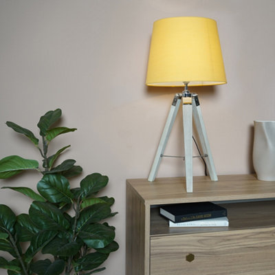 Mustard tripod best sale table lamp