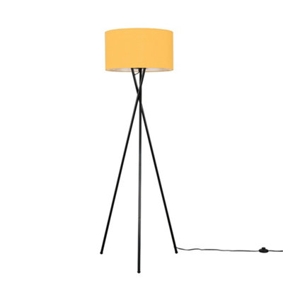 Mustard tripod outlet floor lamp