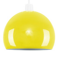 ValueLights Modern Gloss Yellow Arco Style Dome Ceiling Pendant Light Shade