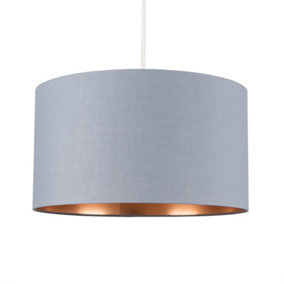 ValueLights Modern Grey And Copper Ceiling Pendant Light Shade