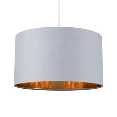 ValueLights Modern Grey And Gold Ceiling Pendant Light Shade