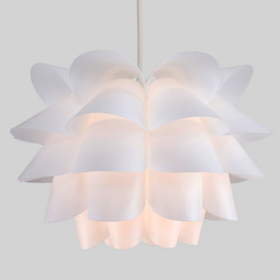 ValueLights Modern Intricate Design White Ceiling Pendant Light Shade