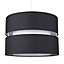 ValueLights Modern Large 2 Tier Black Cylinder Ceiling Pendant Light Shade